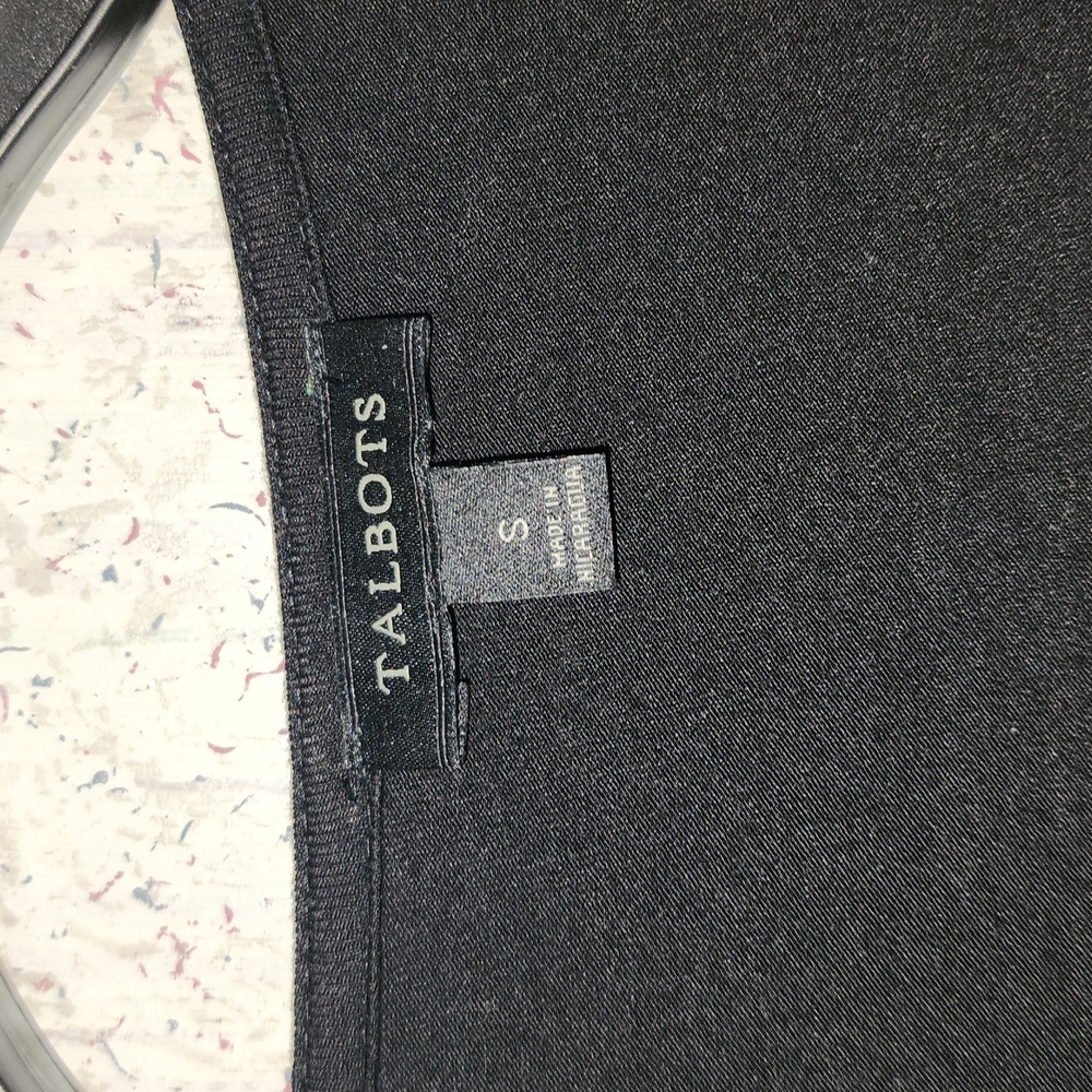 Talbots black wrap top - Picture 2 of 4